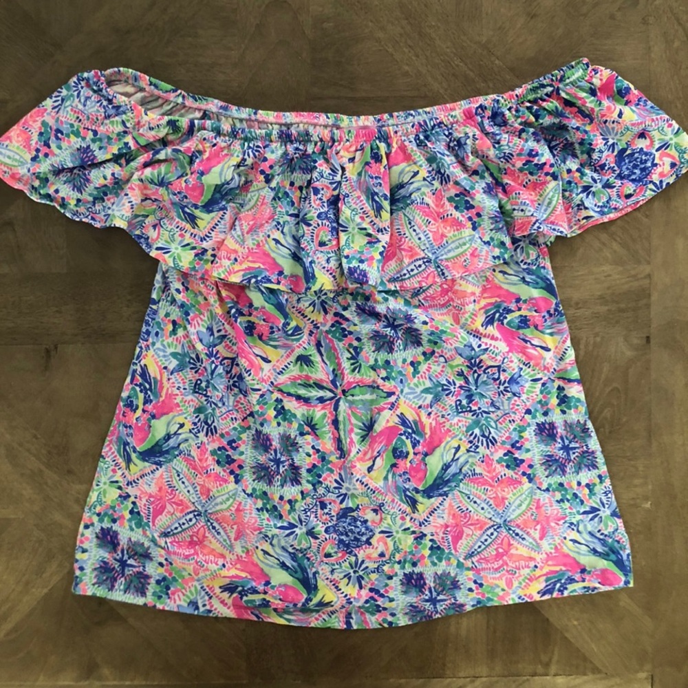 Lilly Pulitzer ruffle top